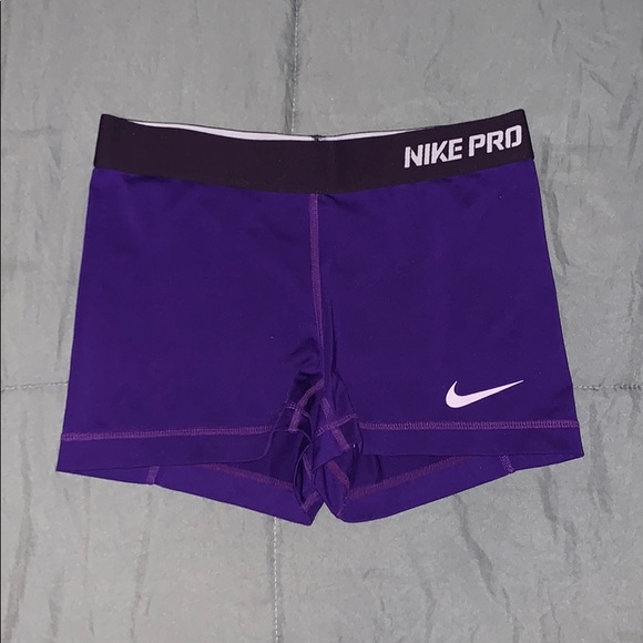 Nike Pants - Nike pro purple spandex